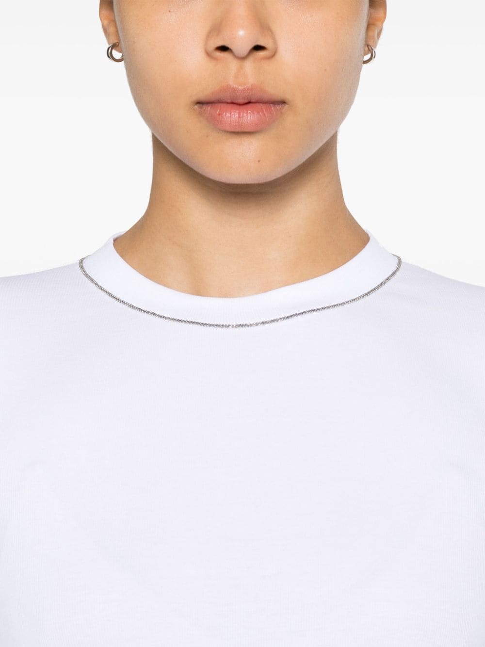 Brunello Cucinelli T-Shirts And Polos Bianco Brass