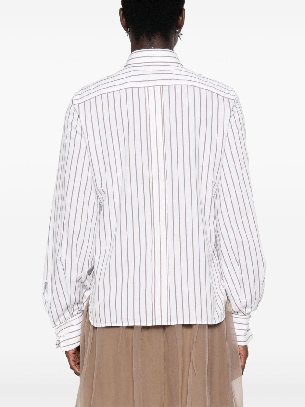 Brunello Cucinelli Shirts Bianco Cotton