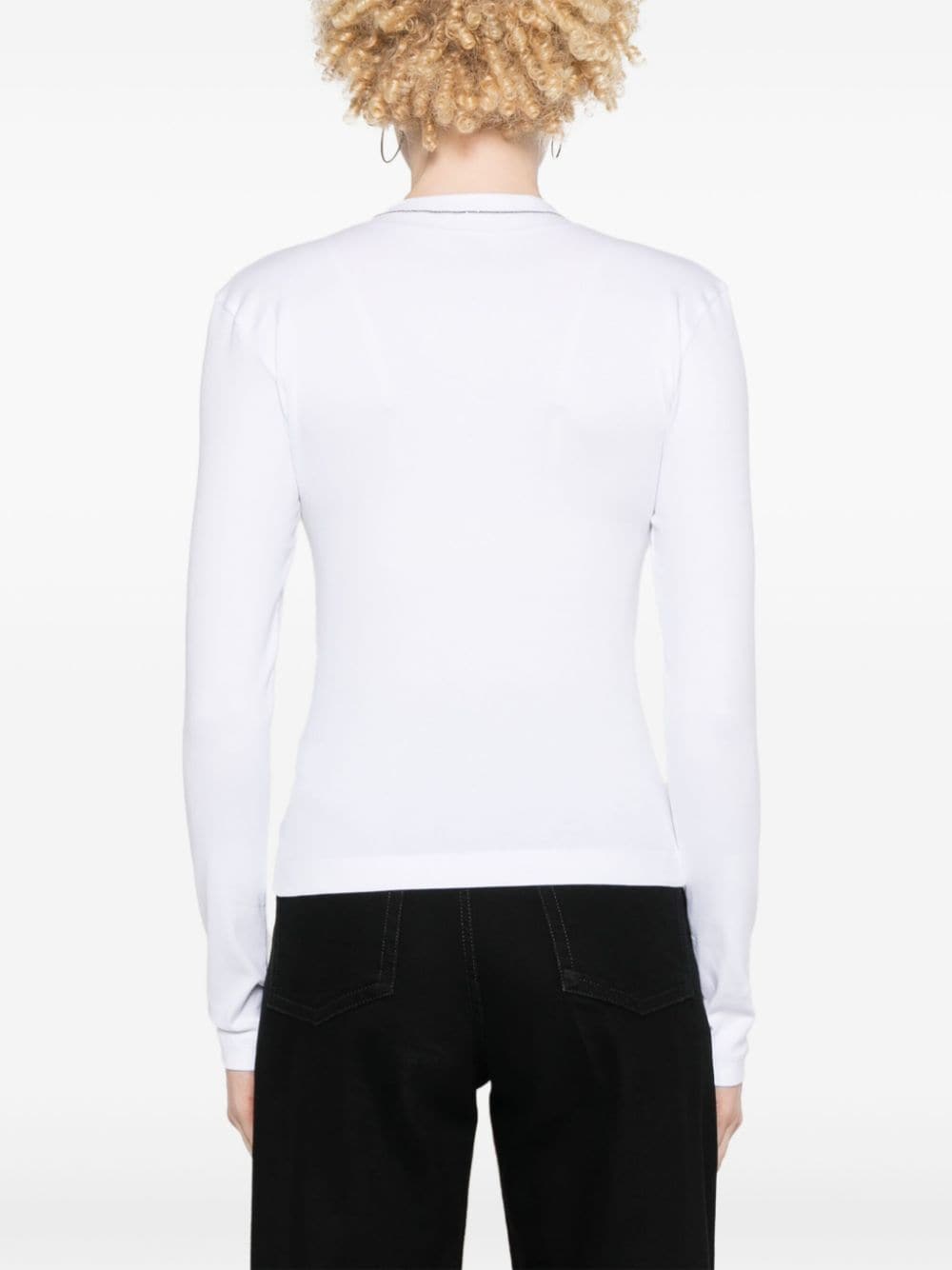 Brunello Cucinelli T-Shirts And Polos Bianco Cotton Elastane