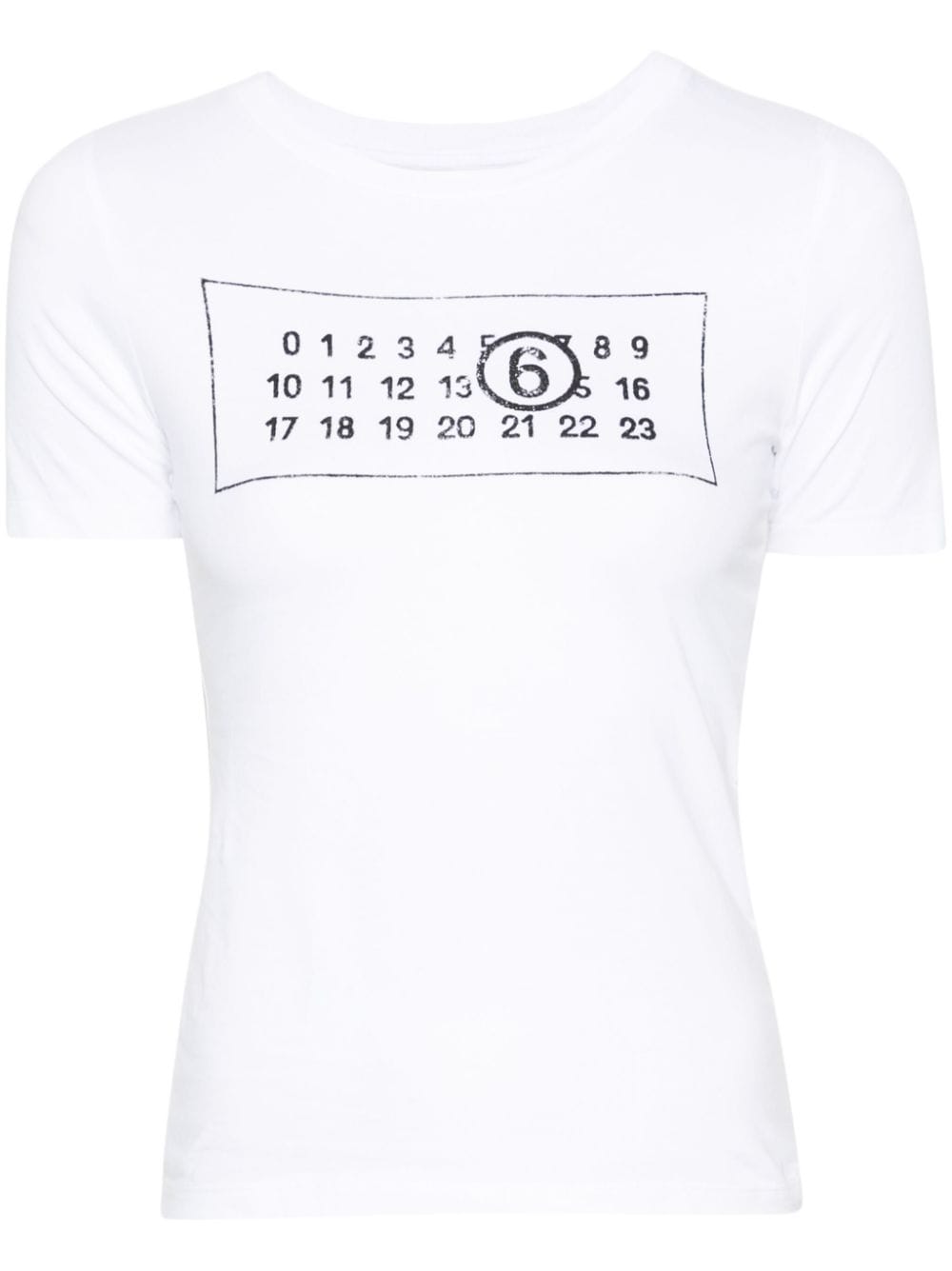 Mm6 Maison Margiela T-Shirts And Polos White Cotton