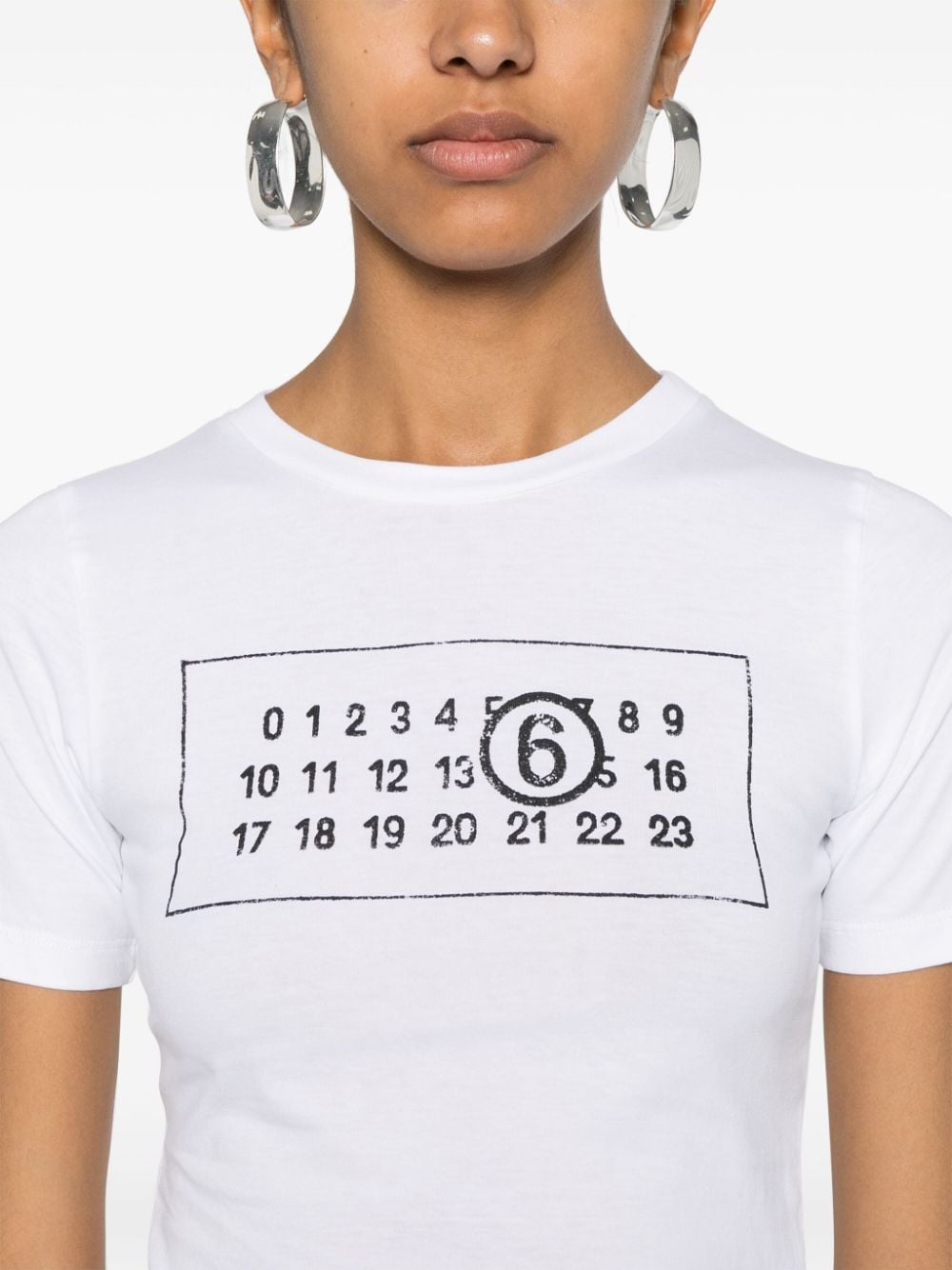 Mm6 Maison Margiela T-Shirts And Polos White Cotton