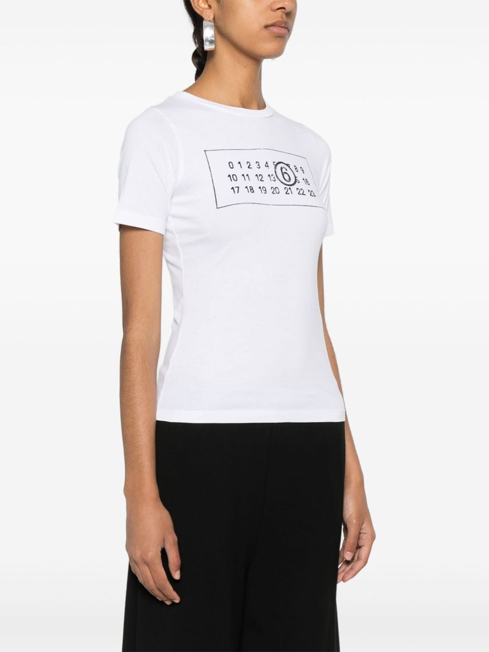 Mm6 Maison Margiela T-Shirts And Polos White Cotton