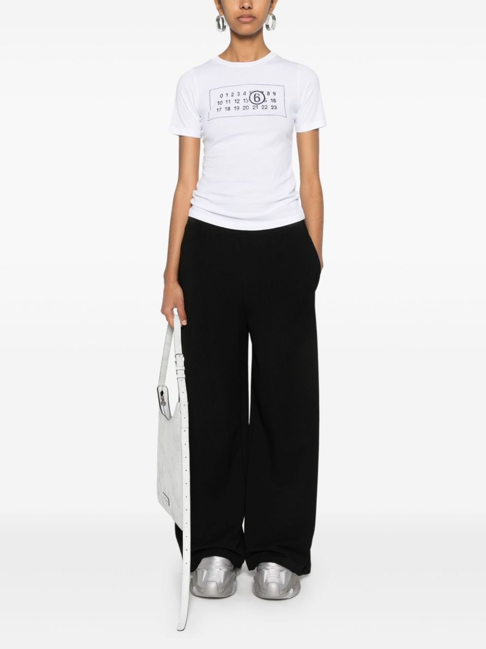 Mm6 Maison Margiela T-Shirts And Polos White Cotton