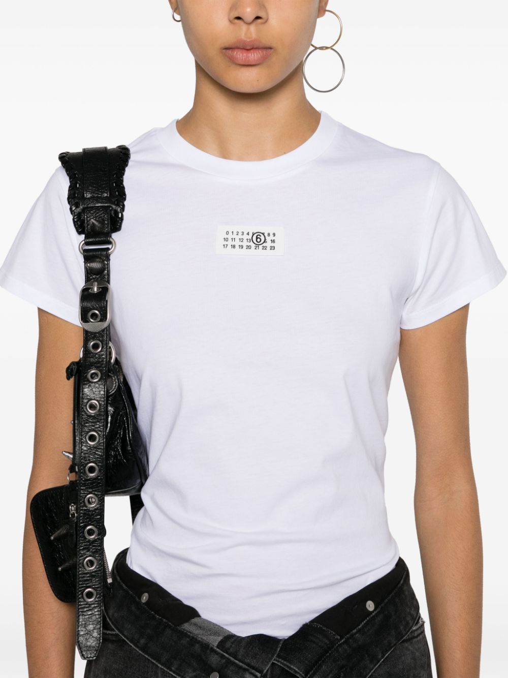 Mm6 Maison Margiela T-Shirts And Polos White Cotton