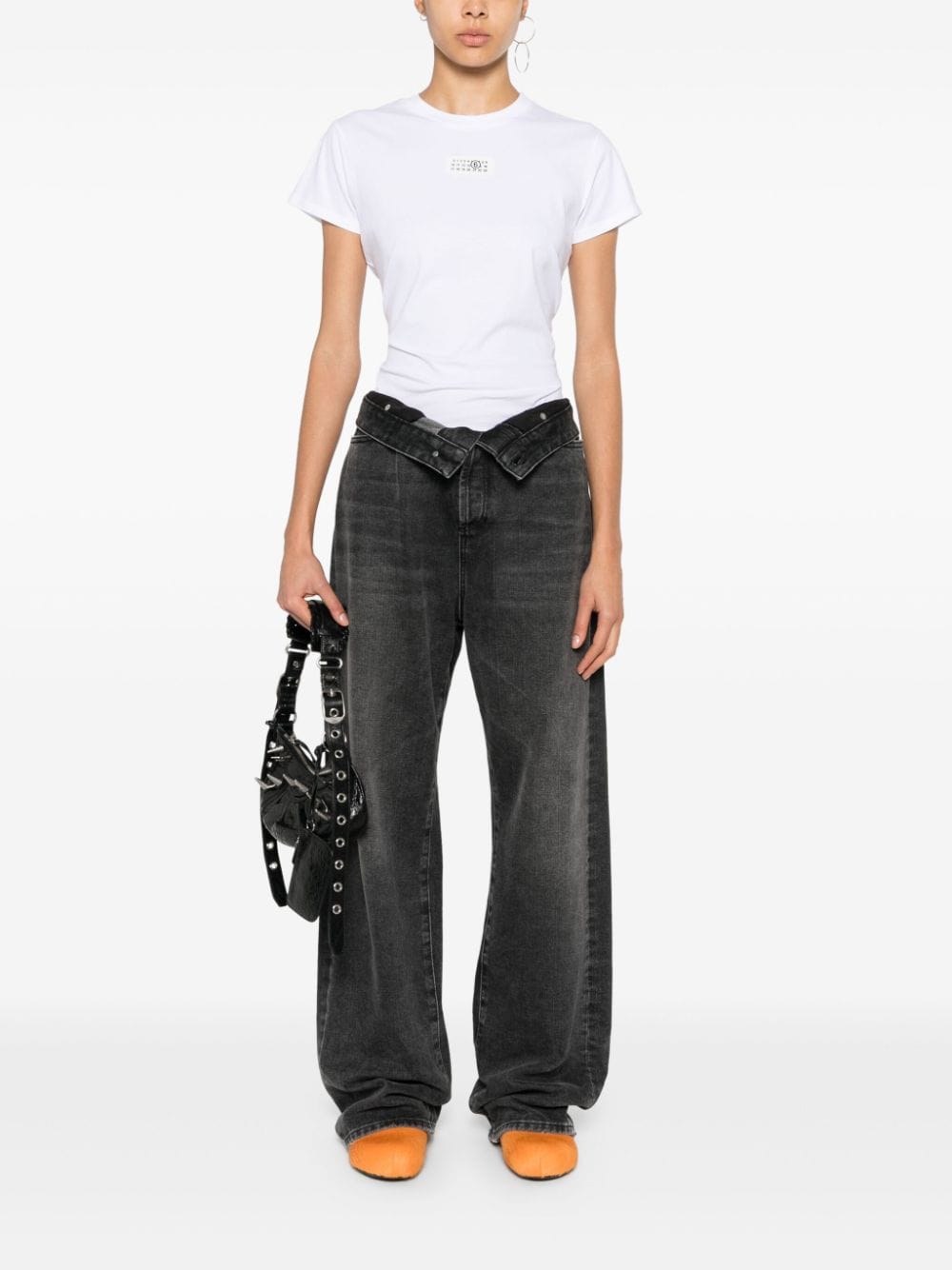 Mm6 Maison Margiela T-Shirts And Polos White Cotton