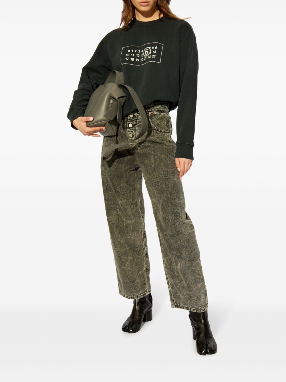 Mm6 Maison Margiela Sweaters Black Cotton