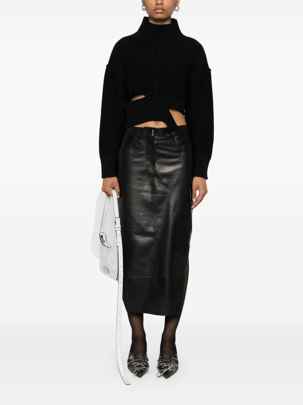 Mm6 Maison Margiela Sweaters Black Acrylic Virgin Wool