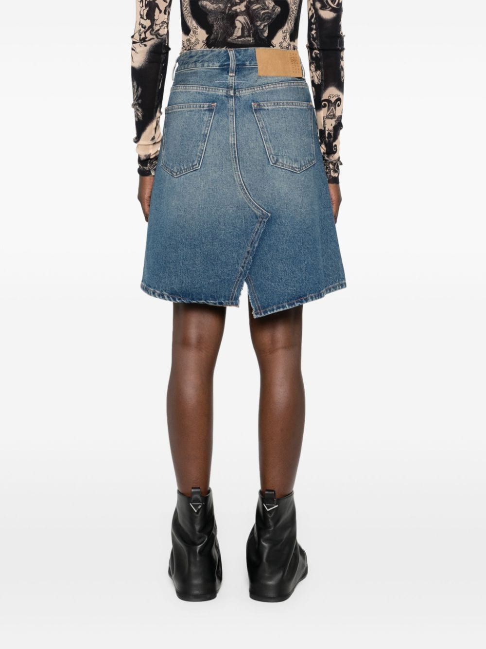 Mm6 Maison Margiela Skirts Clear Blue Cotton