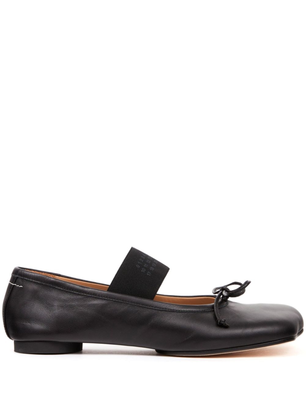Mm6 Maison Margiela Flat Shoes Black Sheepskin