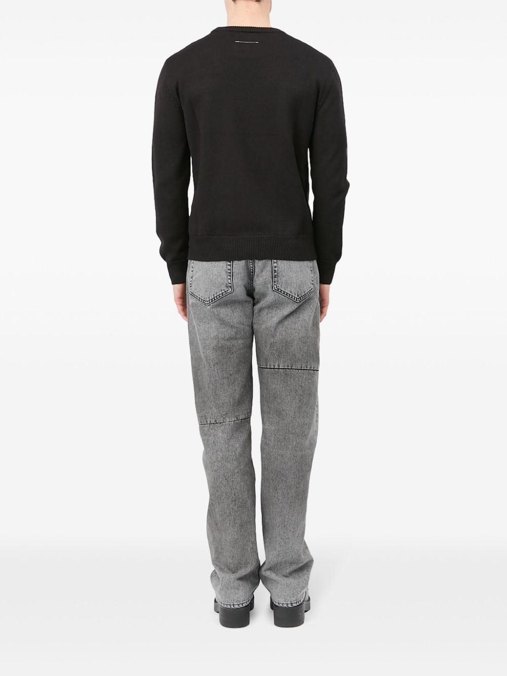 Mm6 Maison Margiela Sweaters Black Virgin Wool Acrylic