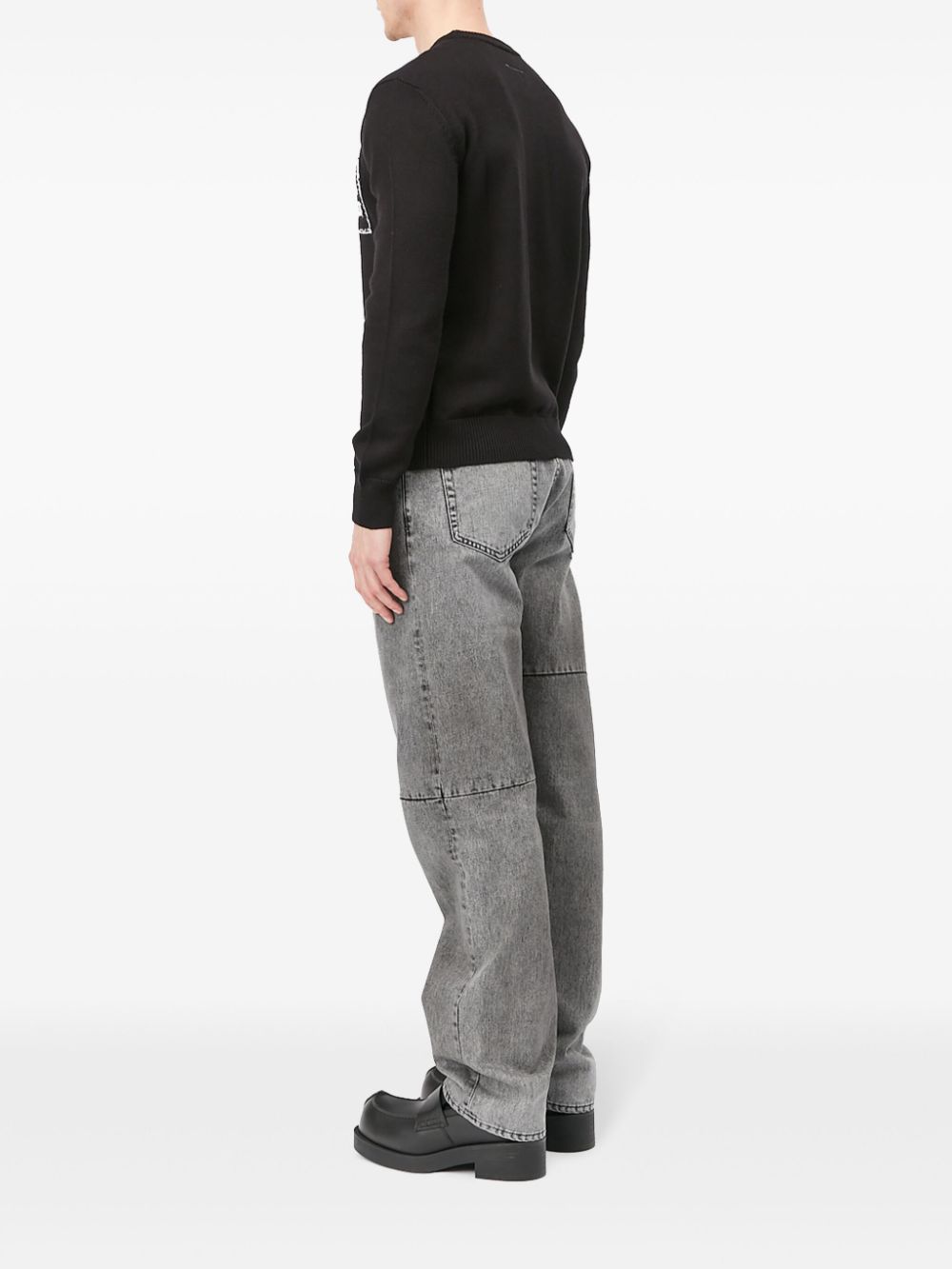 Mm6 Maison Margiela Sweaters Black Virgin Wool Acrylic