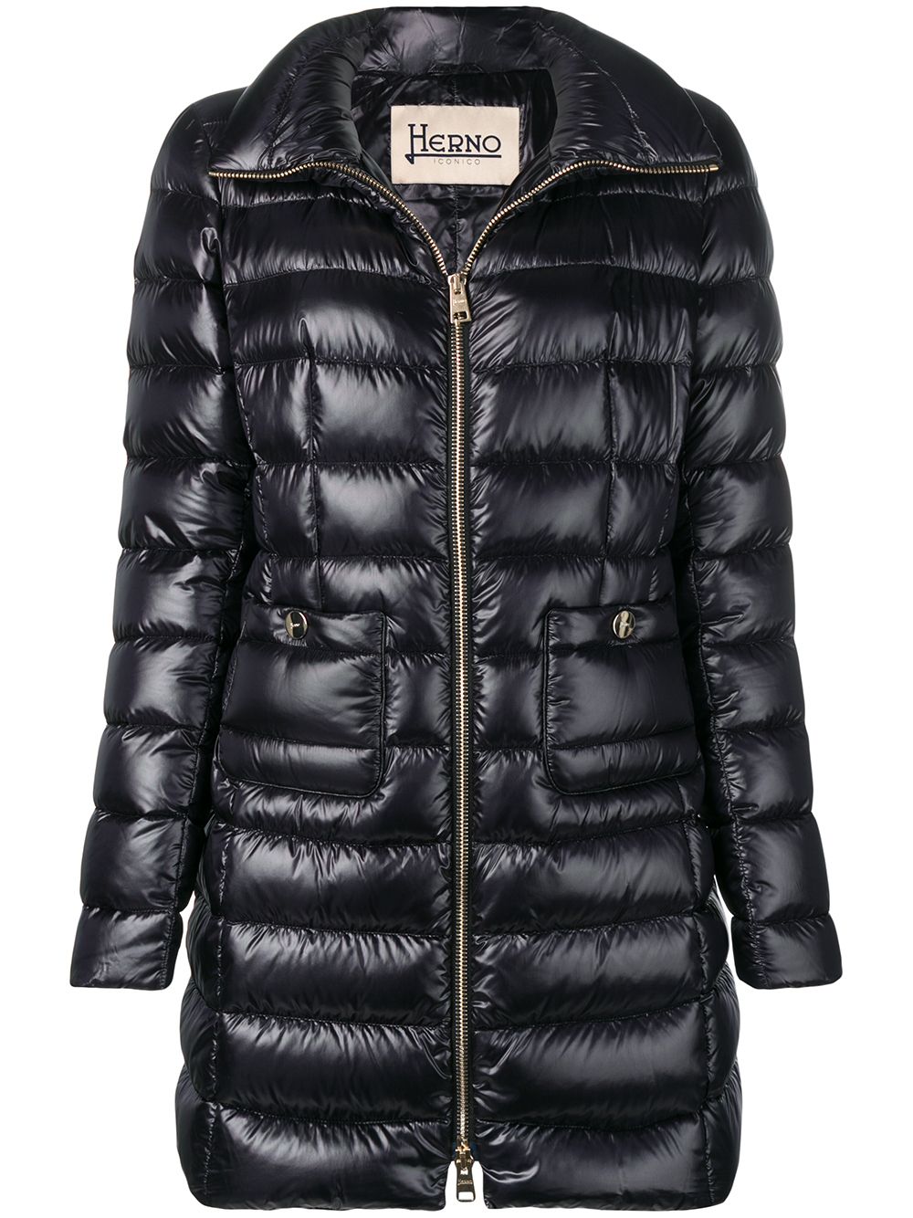 Herno Coats Black Polyaide