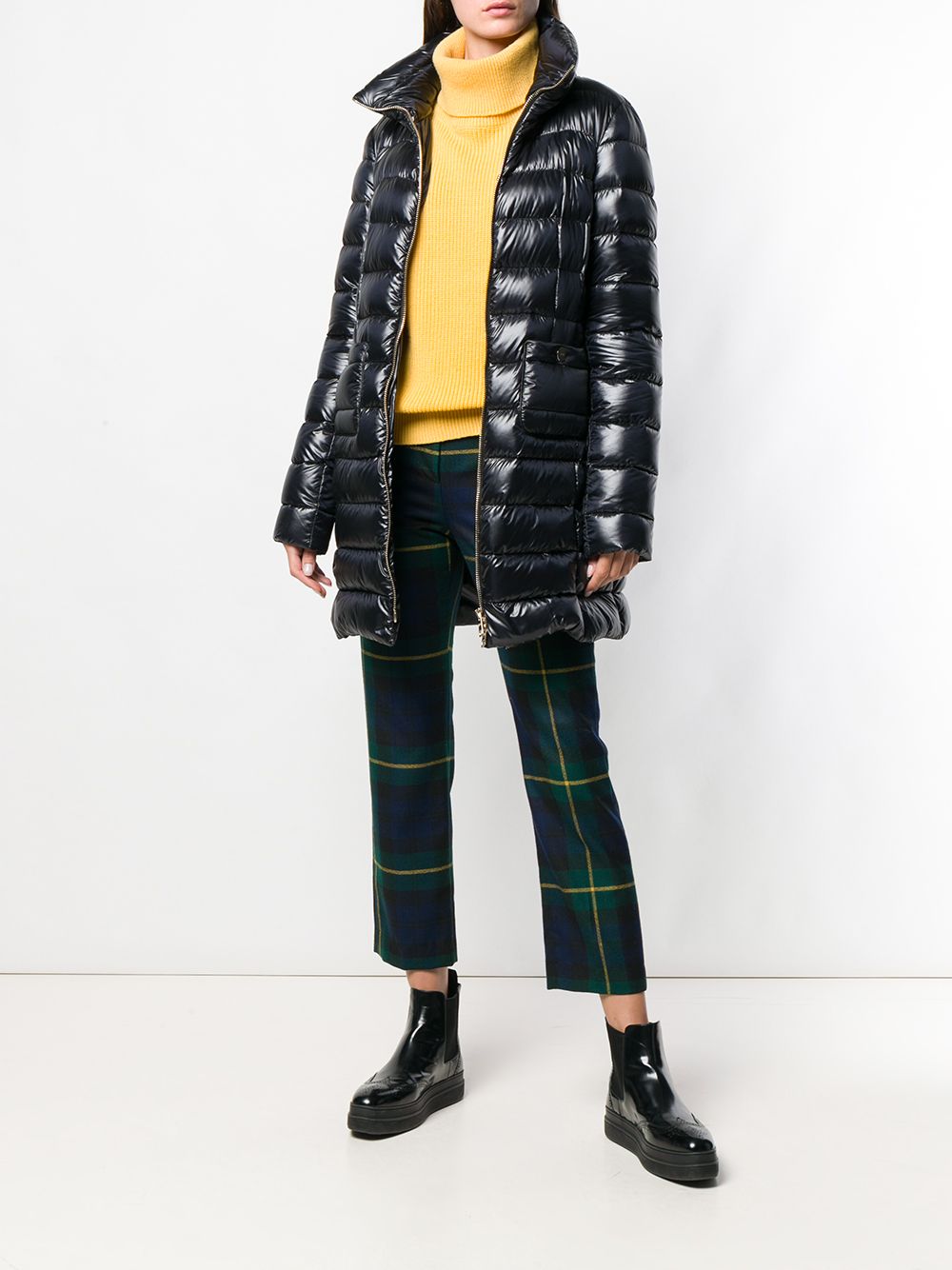 Herno Coats Black Polyaide