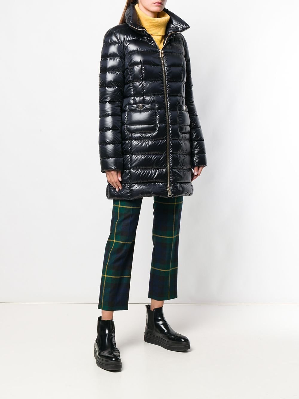 Herno Coats Black Polyaide