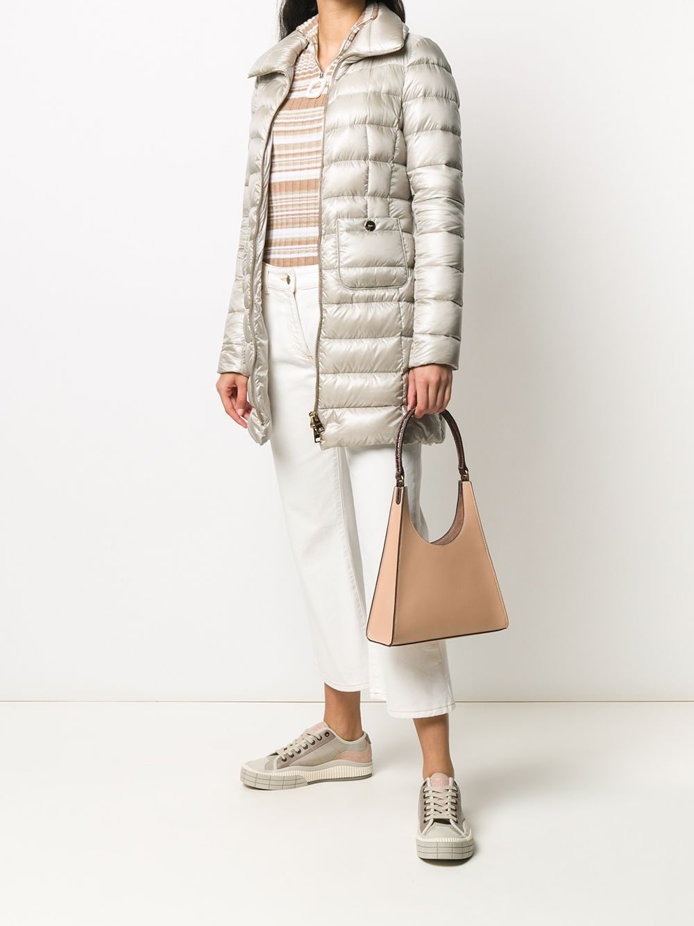 Herno Coats Grey Polyaide