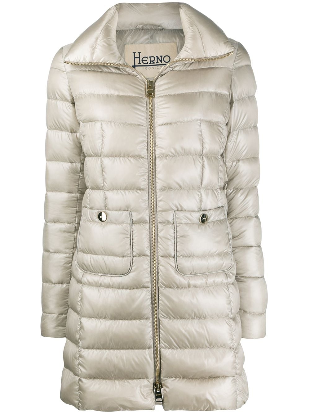 Herno Coats Grey Polyaide