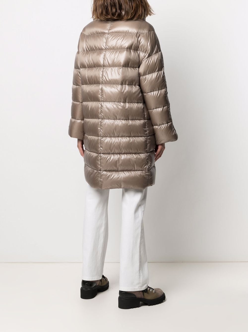 Herno Coats Dove Grey Polyamide