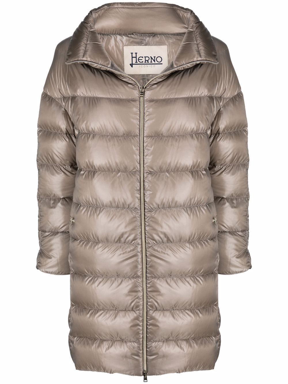 Herno Coats Dove Grey Polyamide