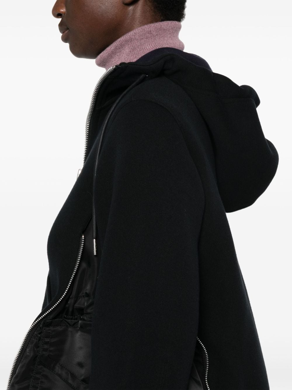 Sacai Sweaters Black Nylon