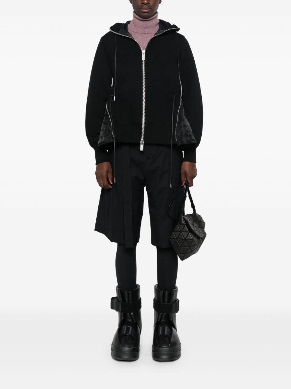 Sacai Sweaters Black Nylon