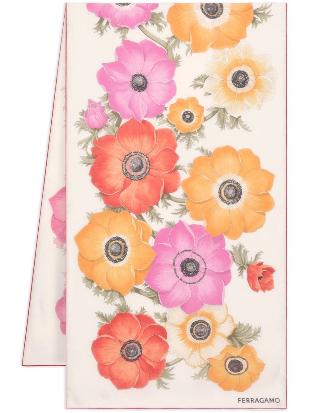 Ferragamo Scarfs White Silk