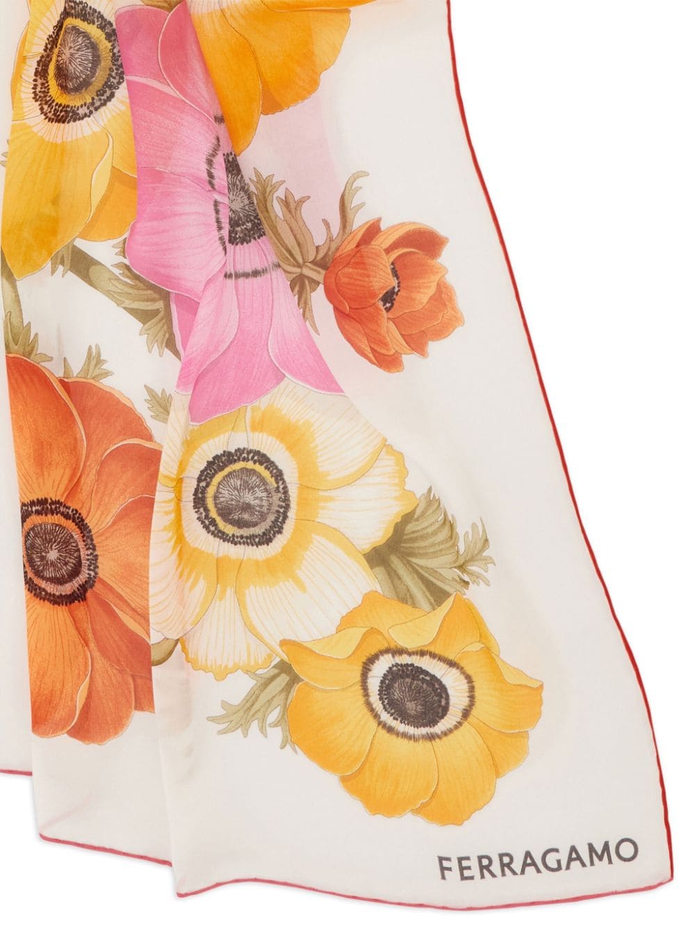 Ferragamo Scarfs White Silk