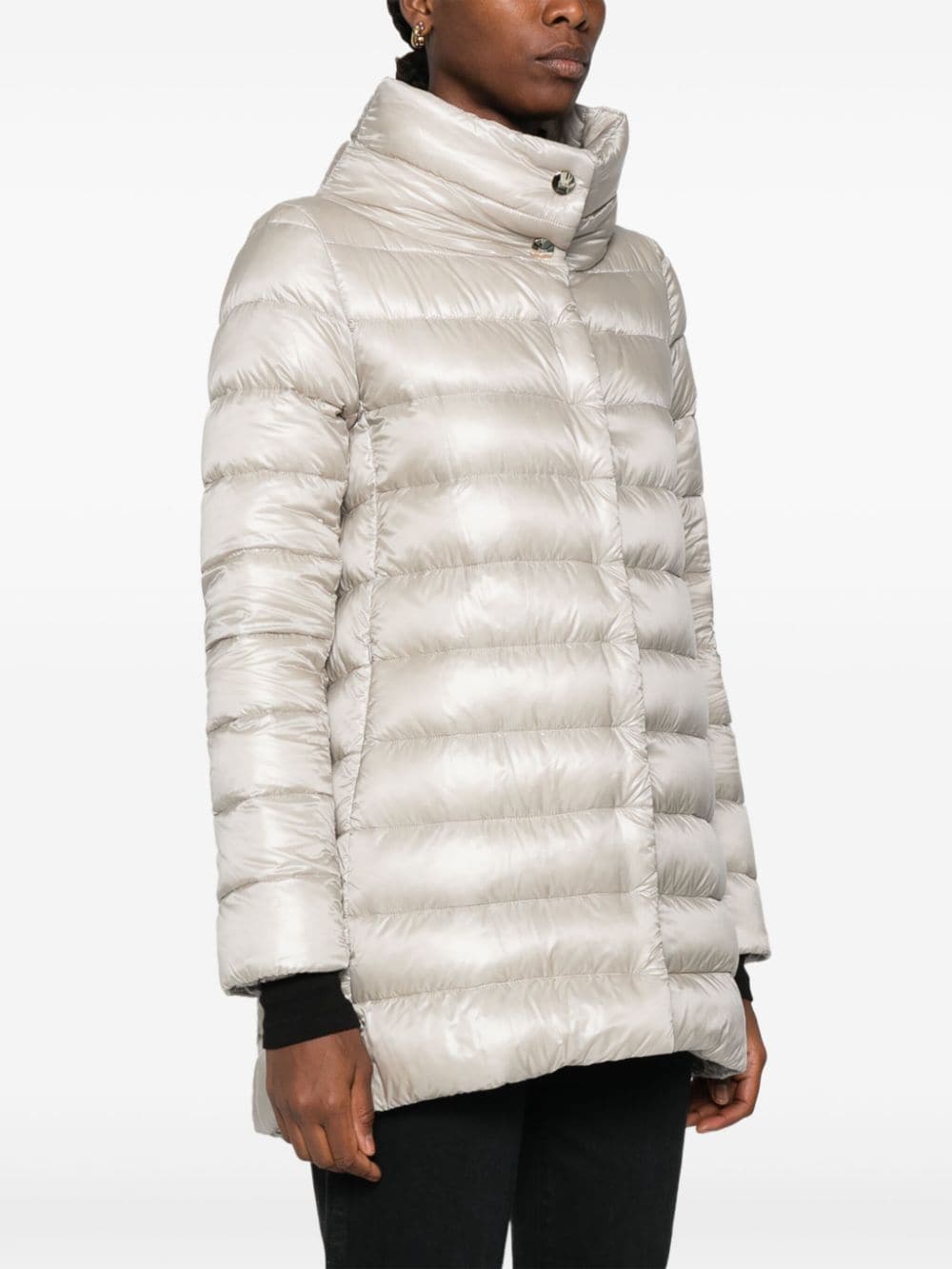 Herno Coats Grey Polyamide