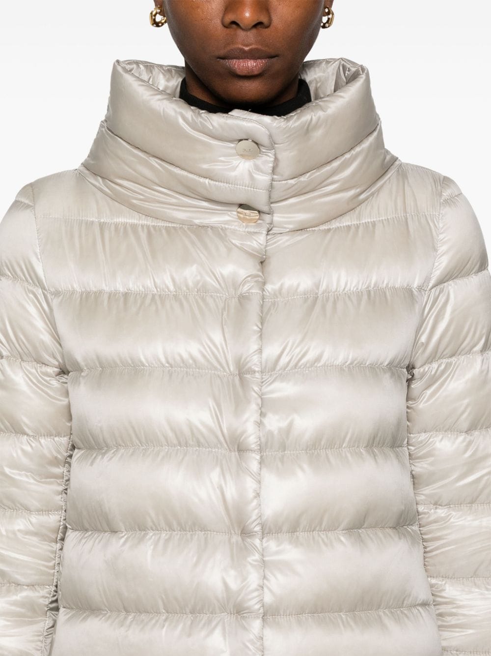 Herno Coats Grey Polyamide