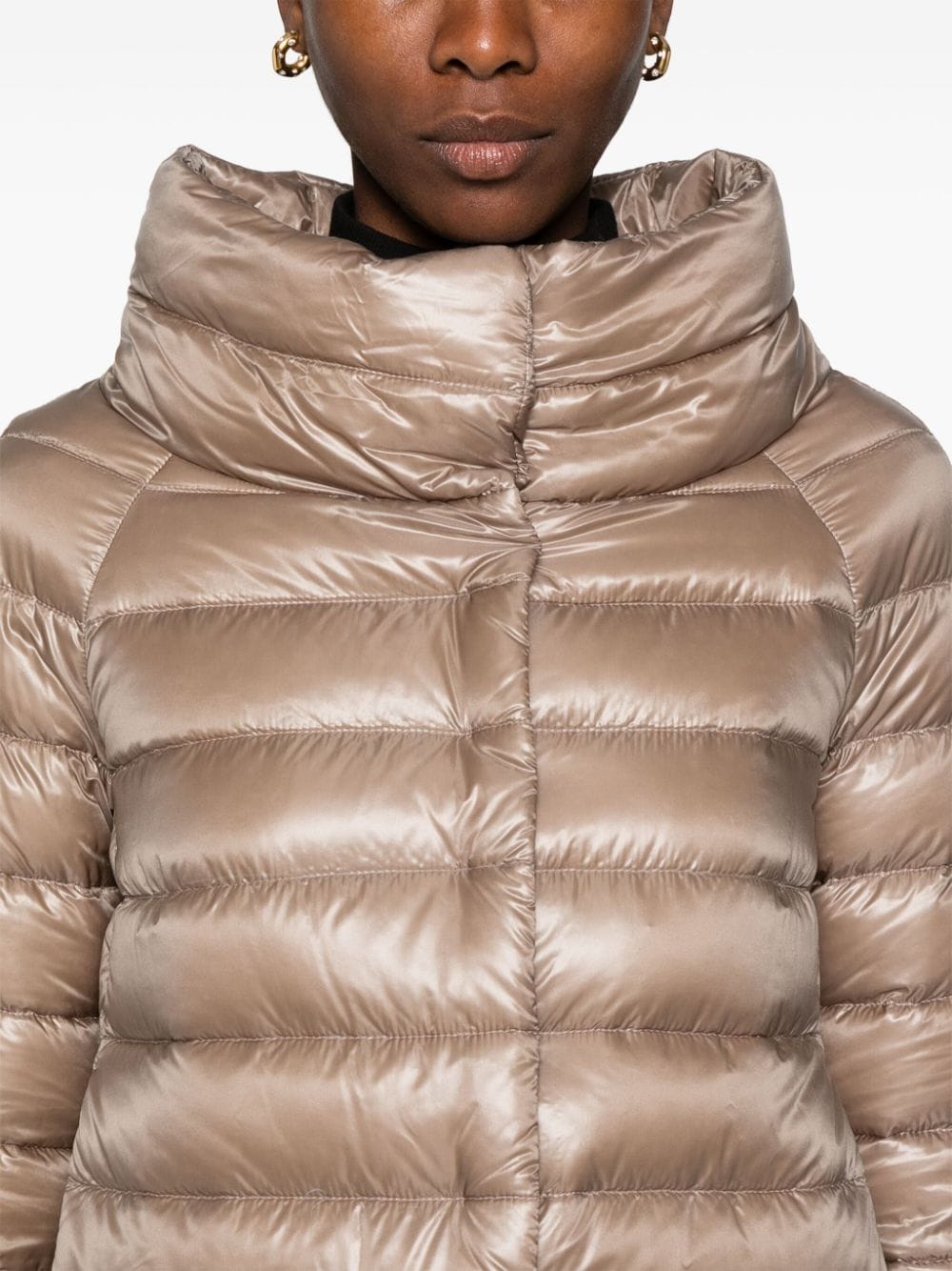 Herno Coats Dove Grey Polyamide