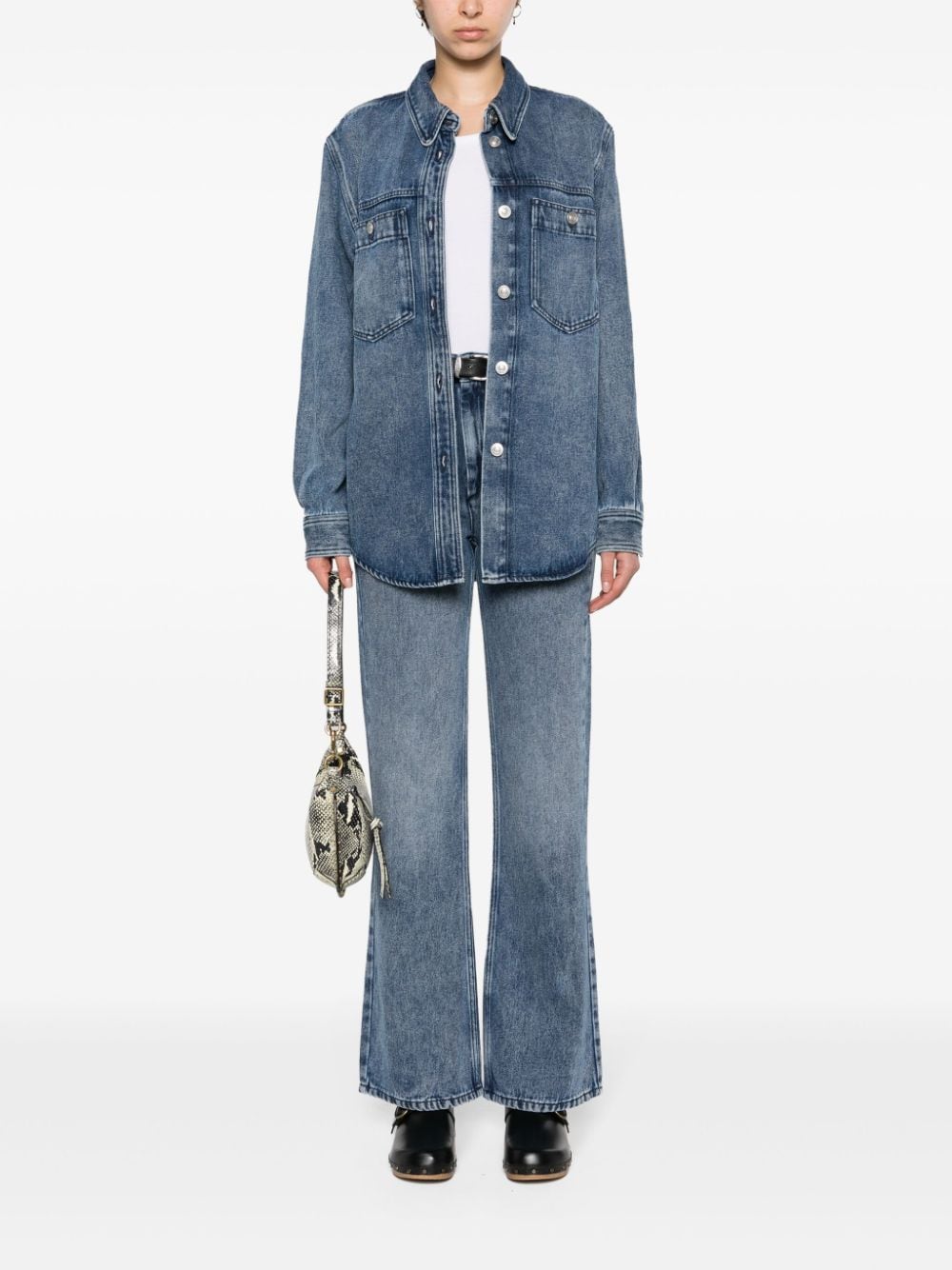 Isabel Marant Jeans Clear Blue Outer: Lyocell
