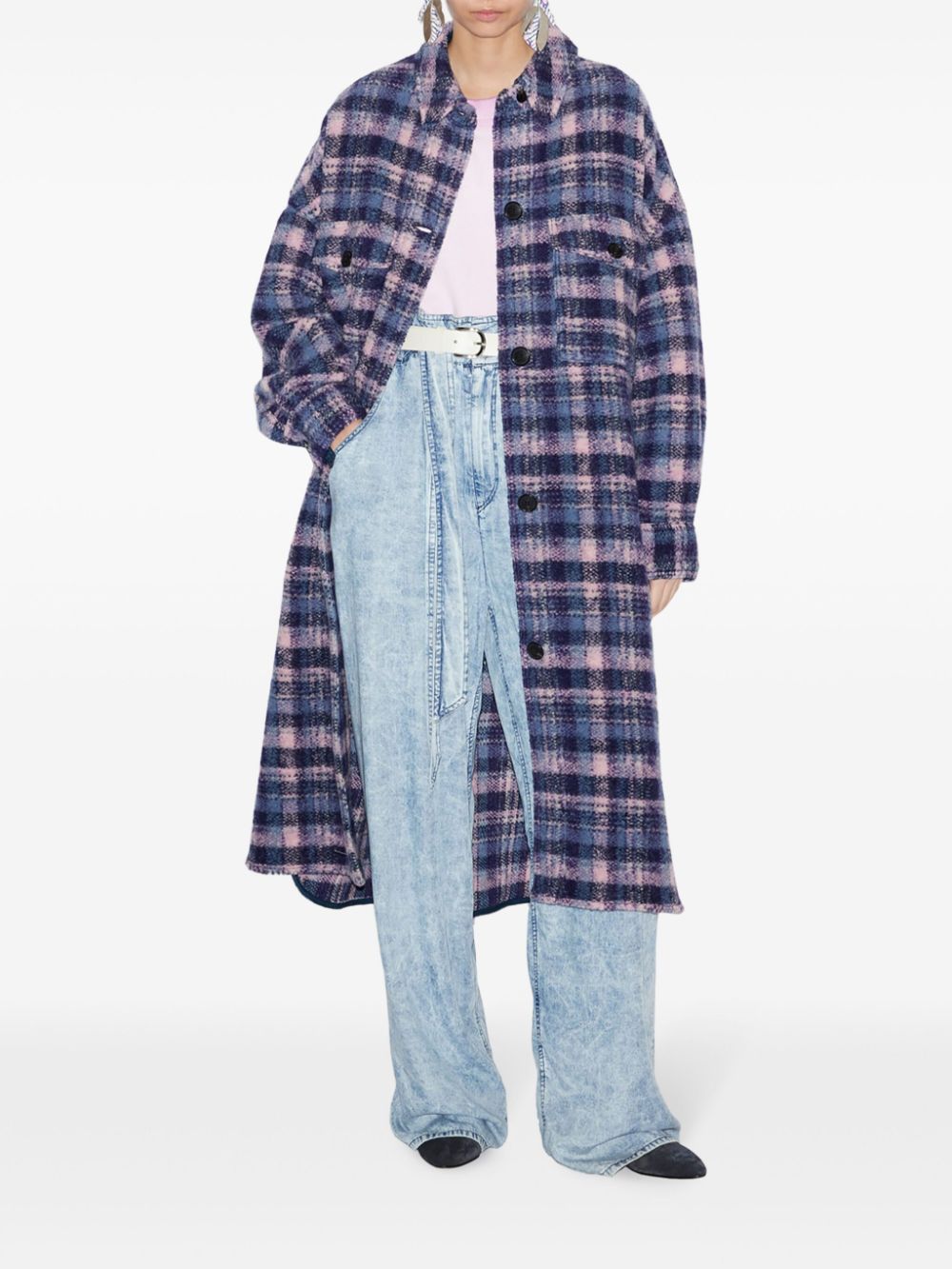 Marant Etoile Coats Lilac Wool