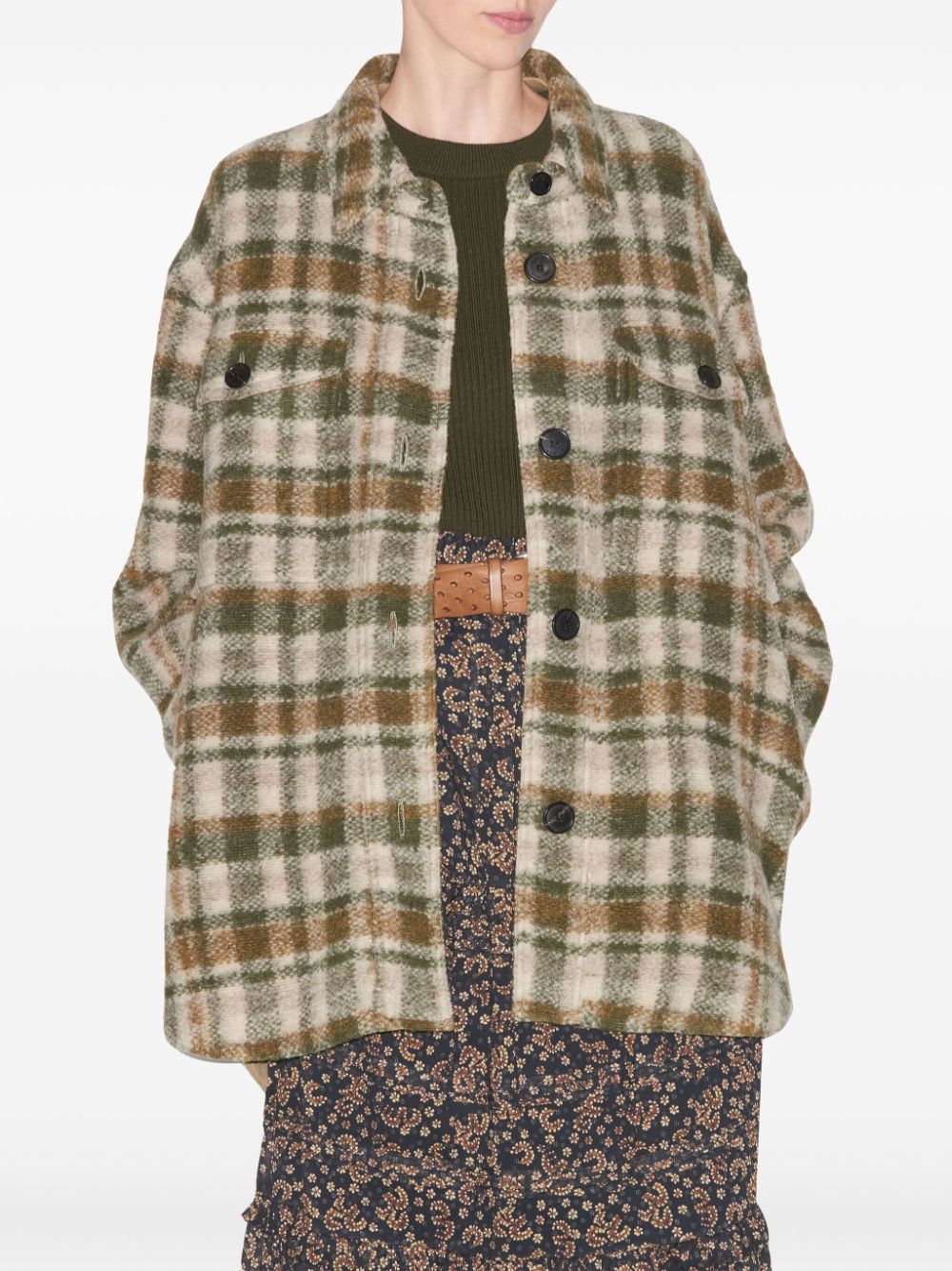 Marant Etoile Jackets Kaki Wool