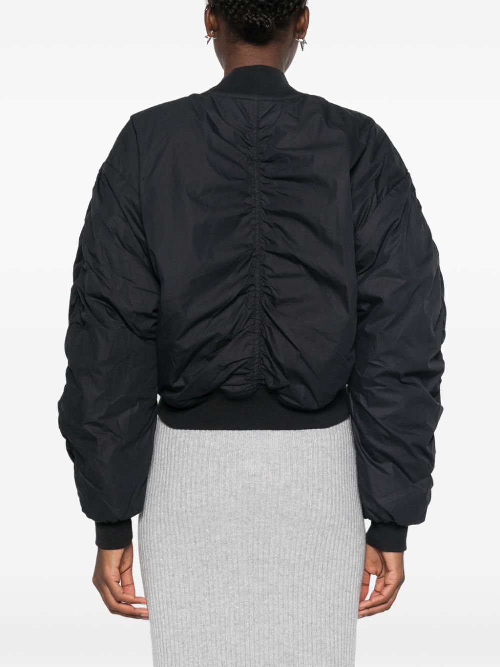 Marant Etoile Coats Black Cotton Polyamide