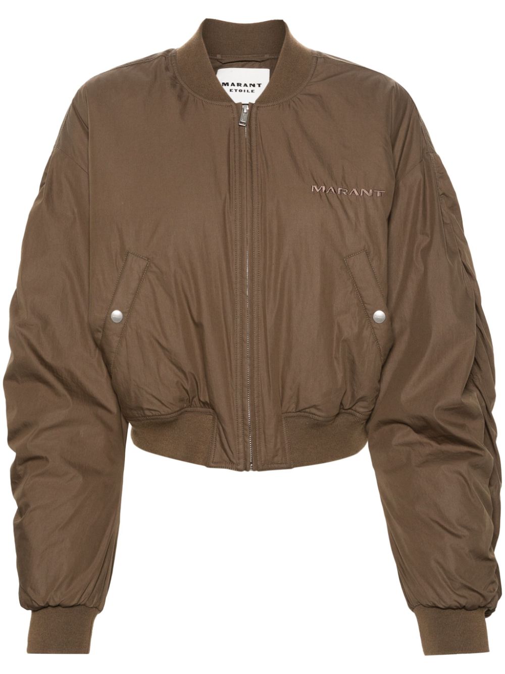 Marant Etoile Coats Kaki Cotton Polyamide