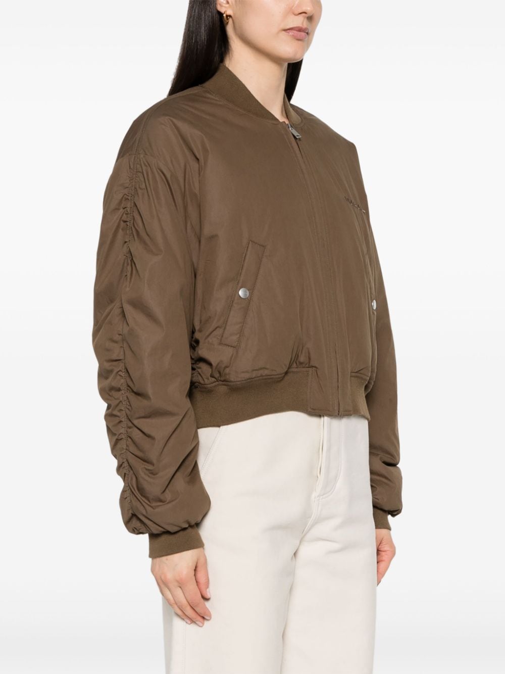 Marant Etoile Coats Kaki Cotton Polyamide