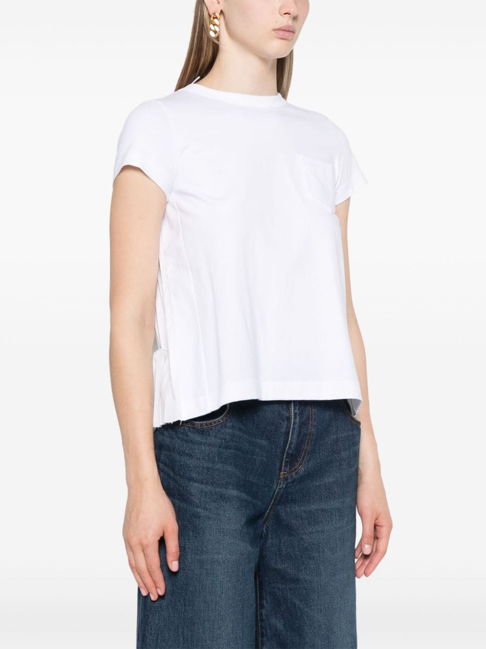 Sacai T-Shirts And Polos White Cotton