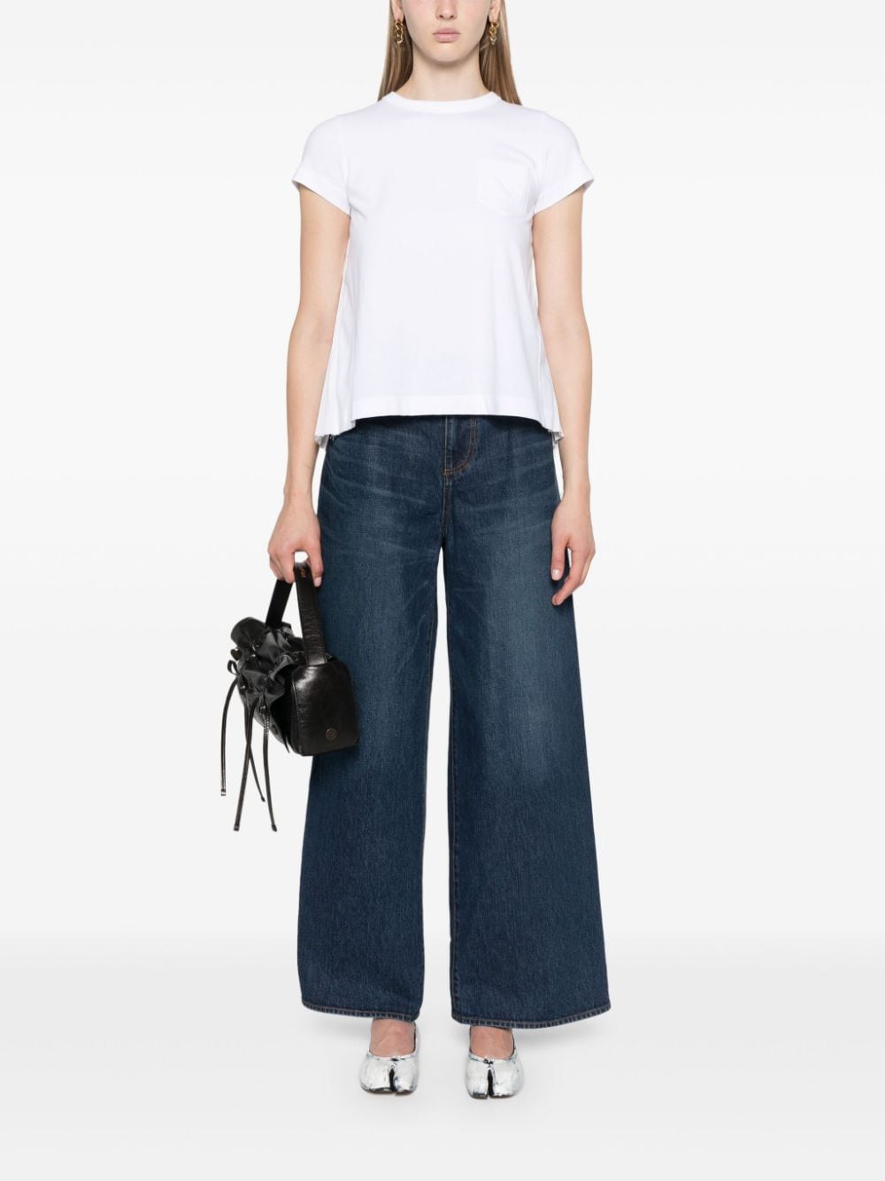 Sacai T-Shirts And Polos White Cotton