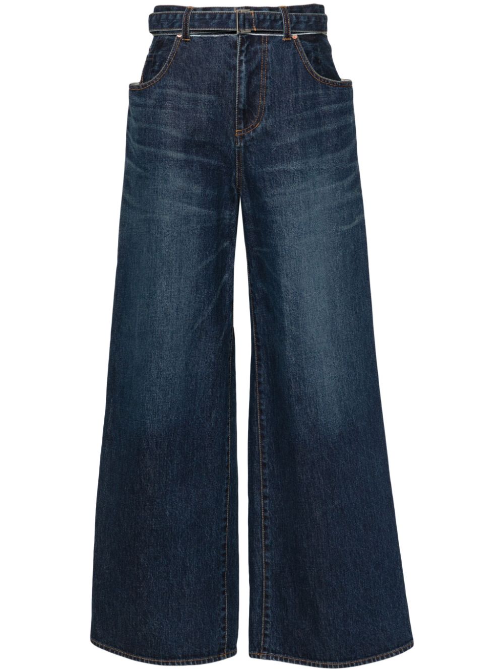 Sacai Jeans Blue Cotton