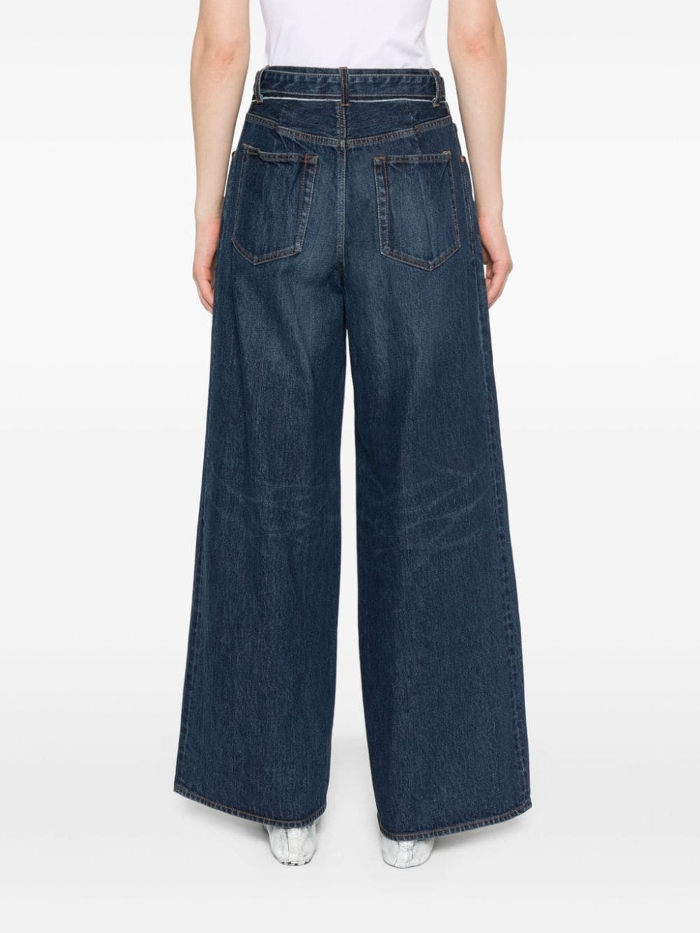 Sacai Jeans Blue Cotton