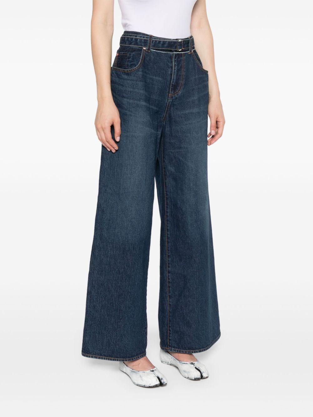 Sacai Jeans Blue Cotton