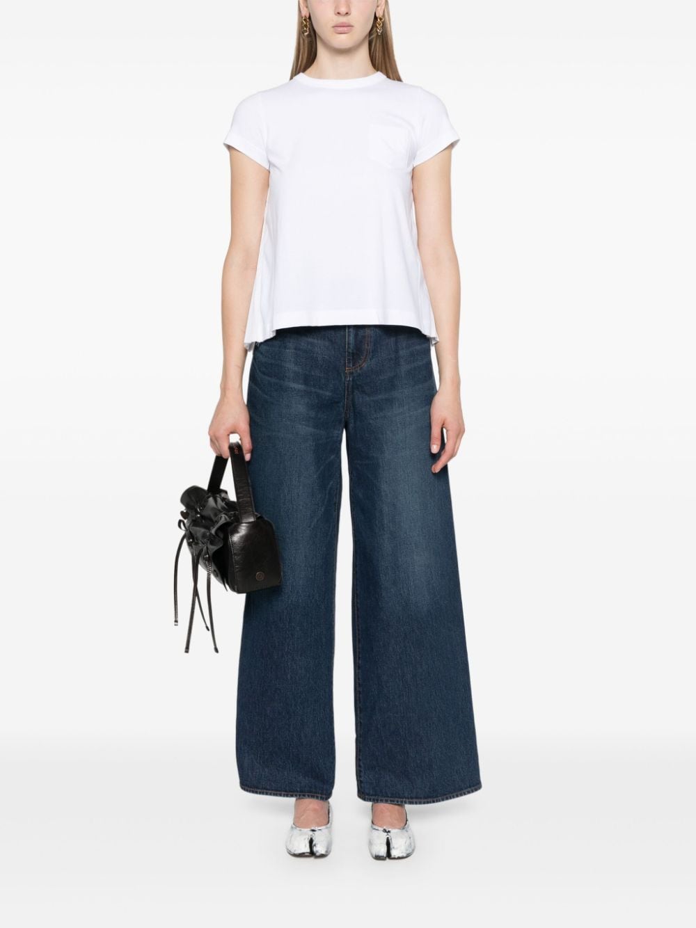 Sacai Jeans Blue Cotton