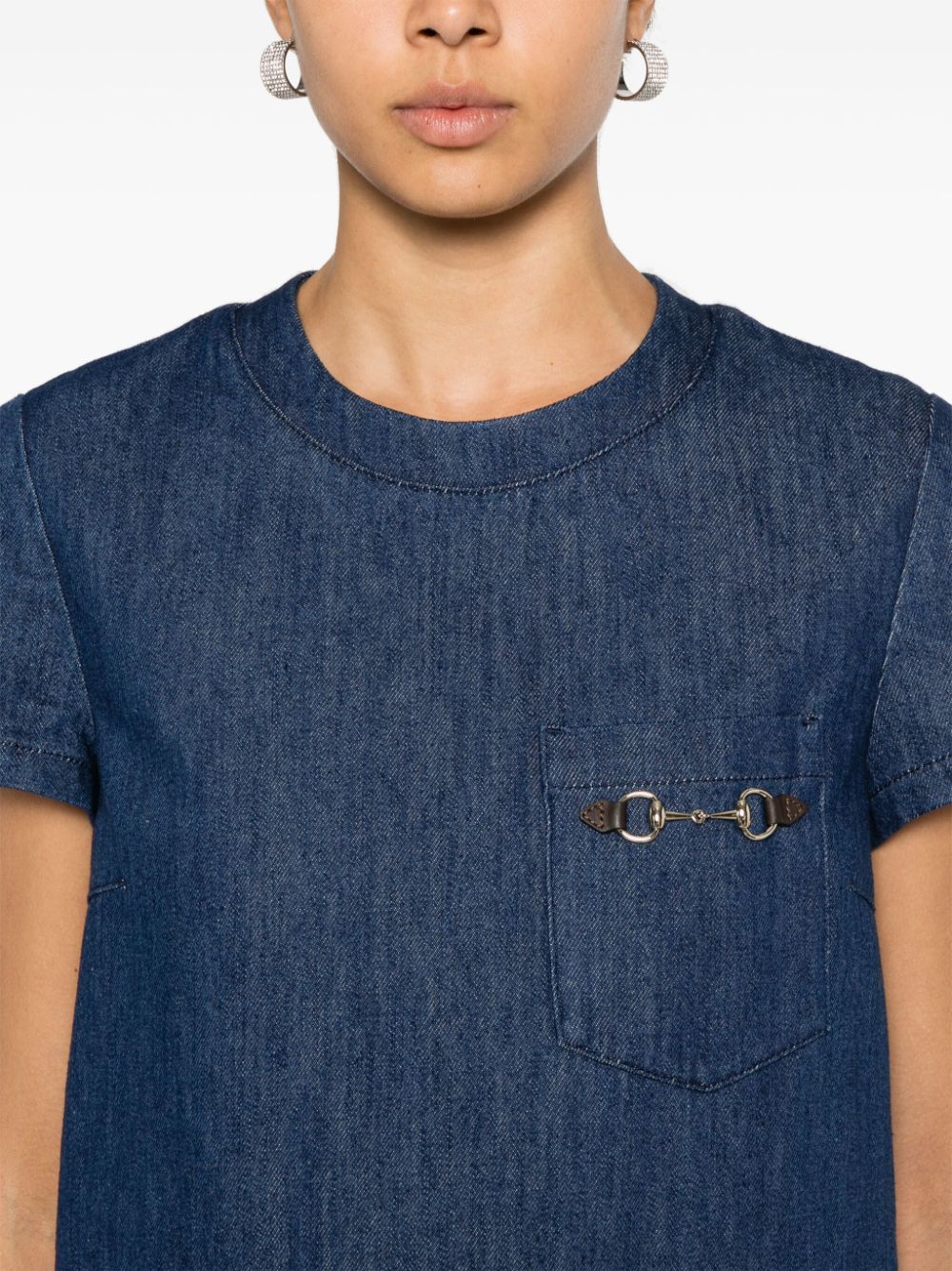 Gucci Dresses Blue Outer: Cotton