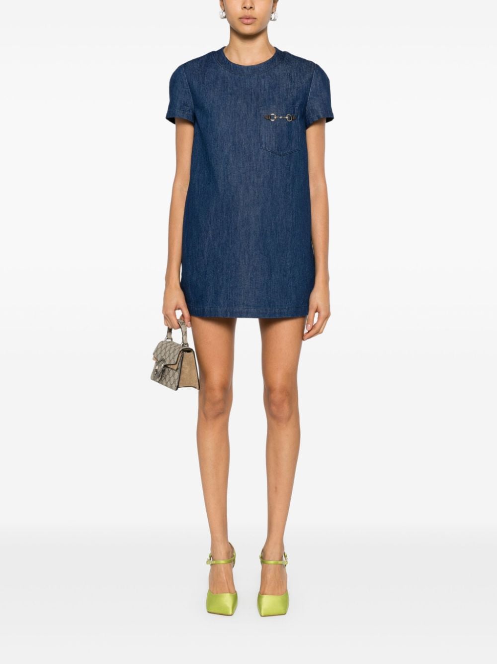 Gucci Dresses Blue Outer: Cotton