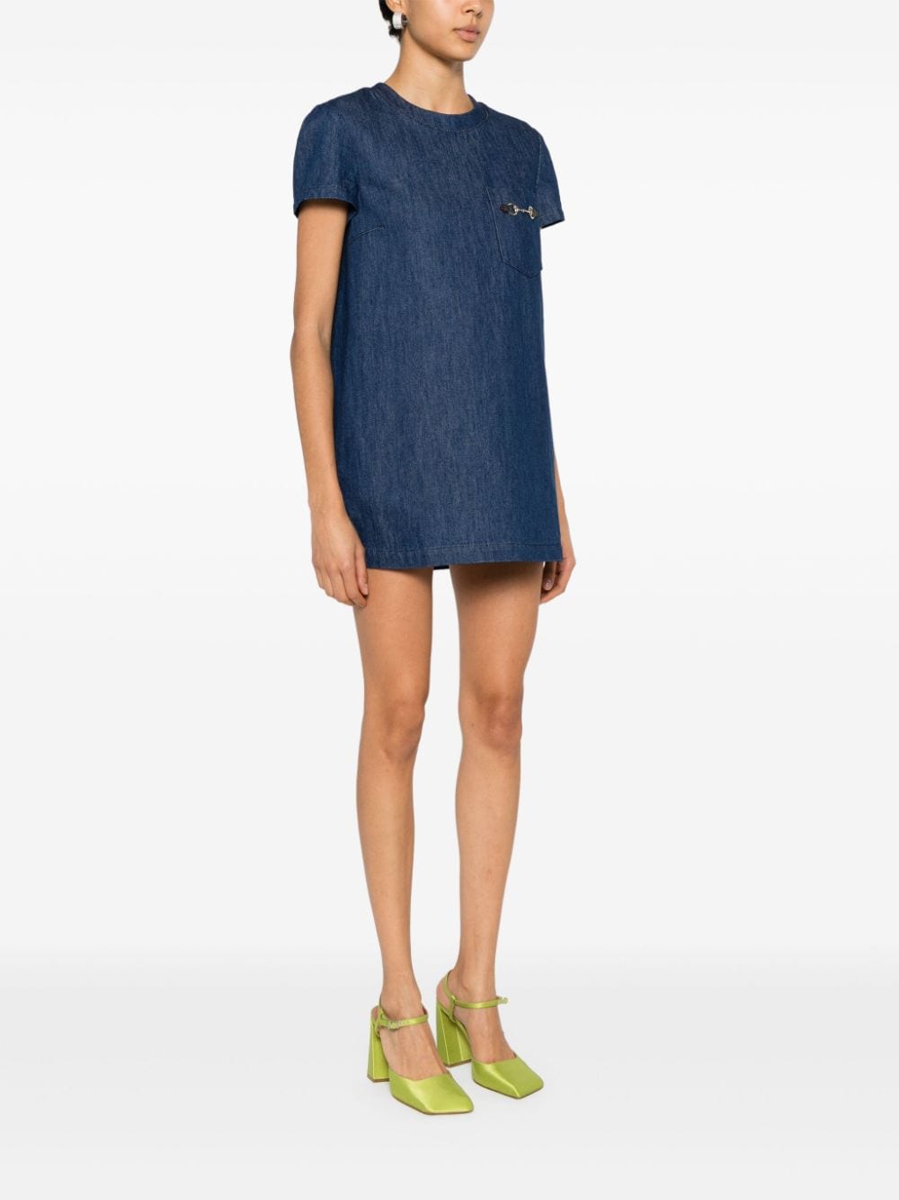 Gucci Dresses Blue Outer: Cotton