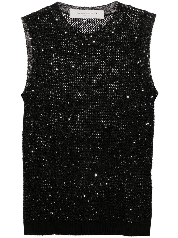 Golden Goose Sweaters Black Polyamide Cotton Elastane