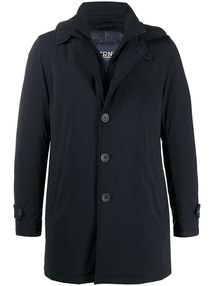 Herno Coats Blue Polyamide
