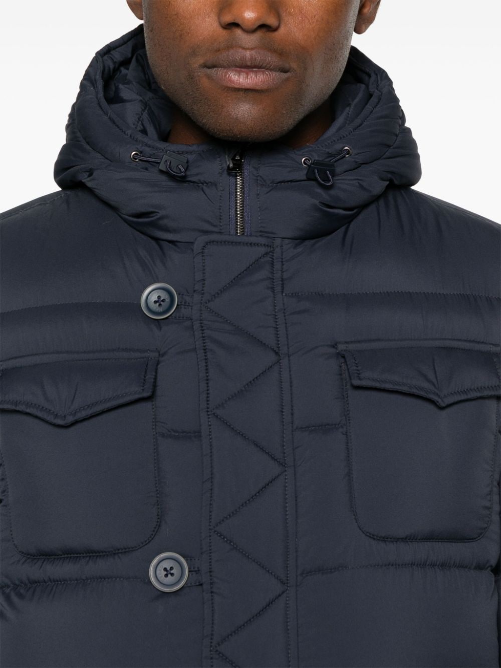 Herno Coats Blue Polyamide