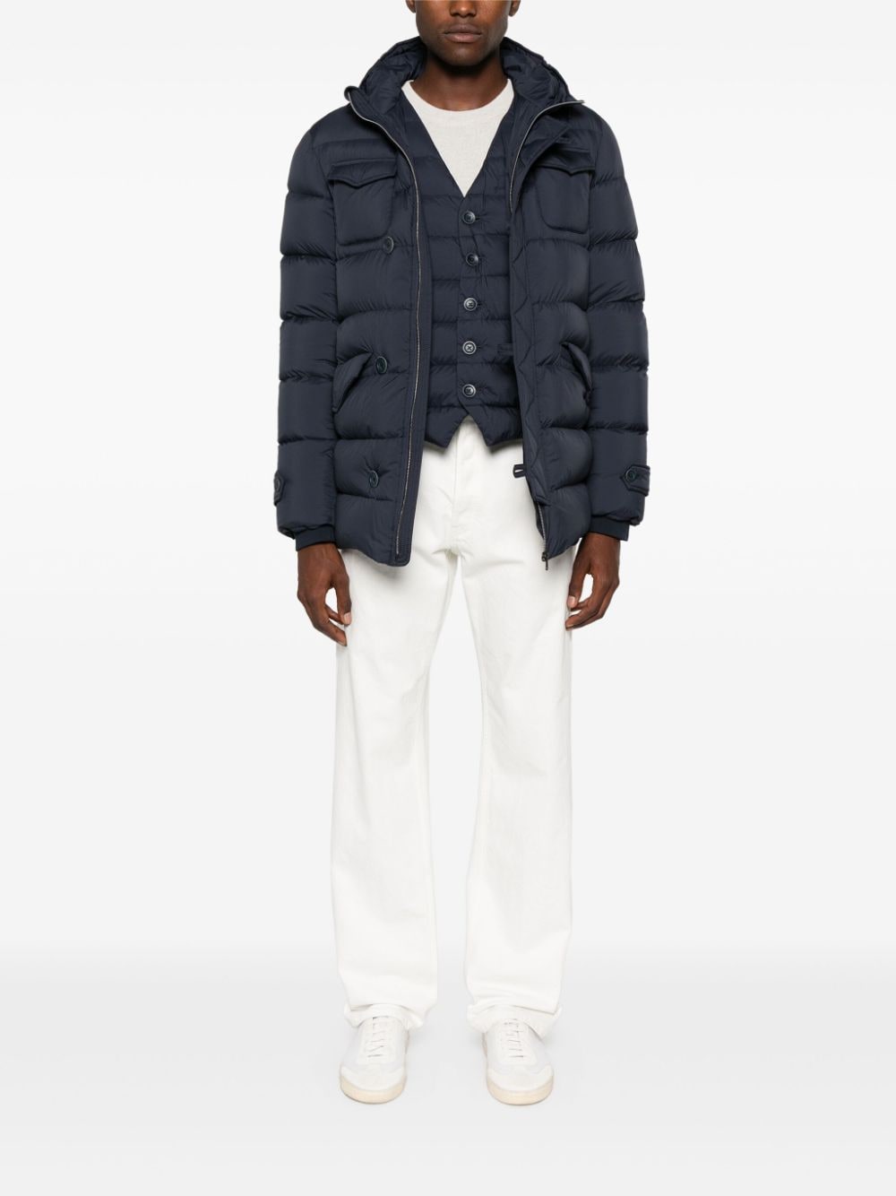Herno Coats Blue Polyamide