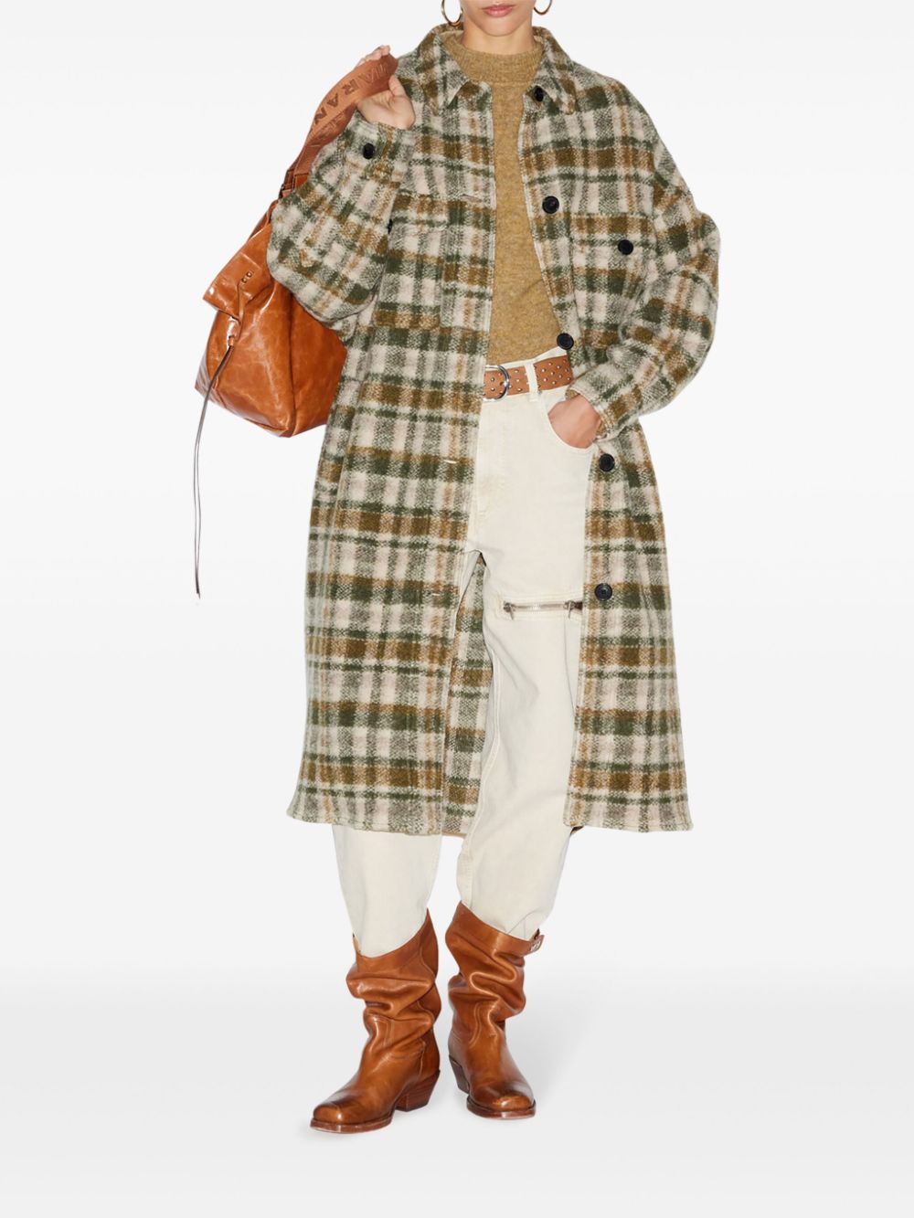 Marant Etoile Coats Kaki Outer: Wool