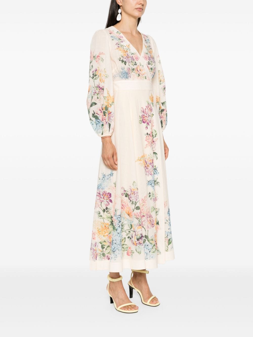Zimmermann Dresses Beige Virgin Wool